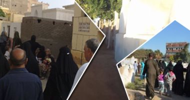 أهالى قرى أسيوط وعادة زيارة المقابر عقب صلاة العيد