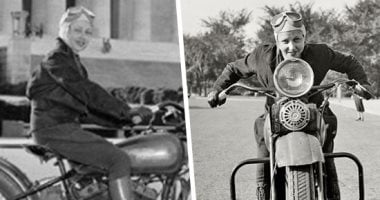 حكاية أول سيدة تركب "موتوسيكل" فى العالم.. بقفازات جلدية وبوت ونظارة تغلبت سالى هالترمان على القوانين الأمريكية.. من لقب ملكة جمال "روبنسون" لأول حاصلة على رخصة قيادة دراجة نارية عام 1937