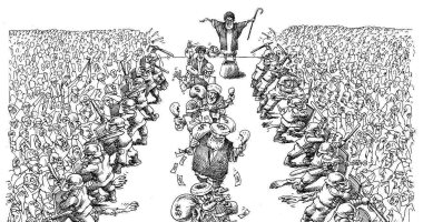معجزة المرشد.. رسمة كاريكاتورية جديدة تكشف فساد النظام الإيرانى