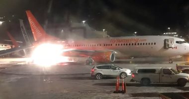 صور.. اصطدام طائرتين فى مطار "بيرسون" بكندا وإجلاء عشرات الركاب
