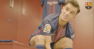 فيديو.. نادى برشلونة يقدم فيليب كوتينيو للجماهير وسط فرحة عارمة