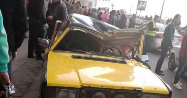 قارئ يشارك بصور لتاكسى الإسكندرية بعد حادث سقوط البلكونة 