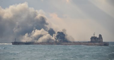 فقدان 14 جراء اصطدام ناقلة نفط بسفينة شحن شرقى الصين