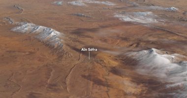 ناسا تكشف عن صور ملتقطة من الفضاء لتساقط الثلج بالصحراء الكبرى