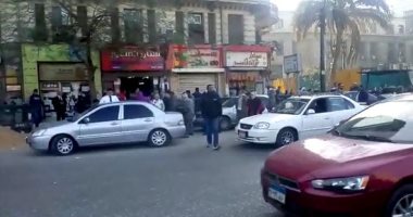 توقف حركة المرور بسبب سيارة معطلة بشارع الطيران وكوبرى العروبة