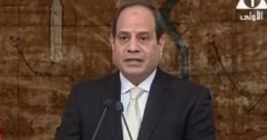 الرئيس السيسي: عبد الناصر آمن بقدرة الشعب المصرى على محاربة الجهل والفقر