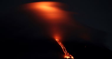 صور.. بركان مايون بالفلبين يطلق حممه البركانية.. ورعب بين سكان المنطقة