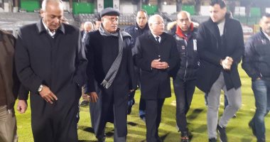 محافظ بورسعيد يتفقد استعدادات استاد النادى المصرى لاستقبال المباريات