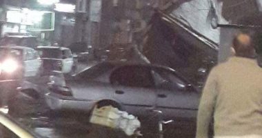 إصابة 6 أشخاص بسبب اصطدام سيارة بالحاجز الخرسانى لمحور 26 يوليو
