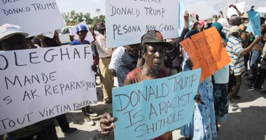 صور.. مظاهرات فى هايتى احتجاجا على تصريحات ترامب عن "الدول الحثالة"