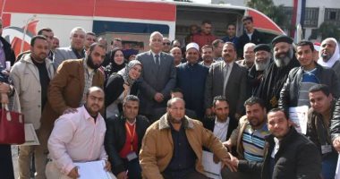 صور. .إطلاق حملة للتبرع بالدم بمكتبة مصر العامة بدمنهور