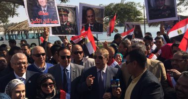 فيديو وصور.. مسيرة لذوى الاحتياجات الخاصة بالإسماعيلية دعما لترشح السيسي