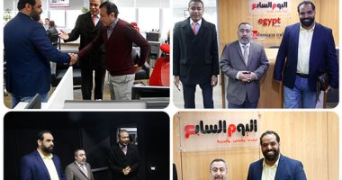 قياديان بحماس يزوران "اليوم السابع" ويشيدان بدعم الصحيفة للقضية الفلسطينية