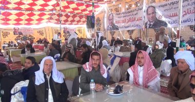 صور.. قبائل بدو السويس وجنوب سيناء: "نحن مع السيسي للنهاية لأنه أنقذ البلاد"