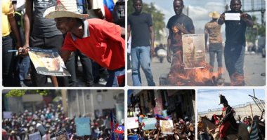 مظاهرات فى هايتى تحت شعار "ترامب الرئيس الأكثر عنصرية على الأرض"