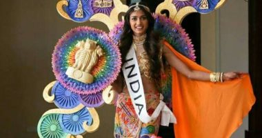  ملكة جمال الهند تفوز بجائزة أفضل زى وطنى فى مسابقة بأحد منتجعات الغردقة