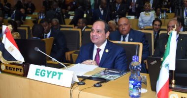 السيسى يعرب عن تقدير مصر لجهود رئيس غينيا لدوره الحالى بالاتحاد الأفريقى (صور)