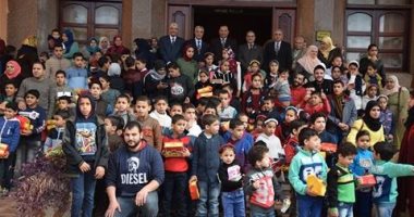 جامعة المنوفية تحتفل مع 150 طفل من الأطفال الأيتام 