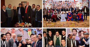أشرف عبد الباقى ونجوم الفن يحتفلون بـالعرض "100" لمسرح مصر