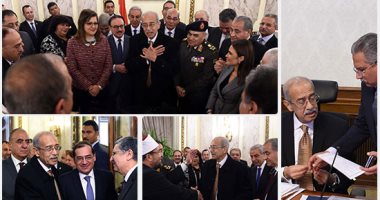 استقبال حافل من الوزراء لشريف إسماعيل بعد عودته لمهام عمله