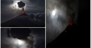 "القمر العملاق" يشاهد ثوران بركان الفلبين وإطلاق حمم حمراء