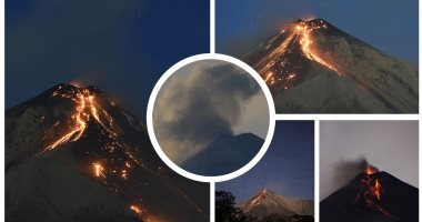 بركان "فويجو" يثور من جديد وينثر الرماد والحمم فى جواتيمالا
