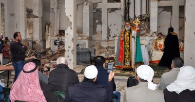 صور.. المسيحيون يقيمون أول قداس فى مدينة دير الزور السورية منذ 5 سنوات