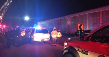 مصرع شخصين وإصابة 50 فى تصادم قطارين بولاية ساوث كارولينا الأمريكية