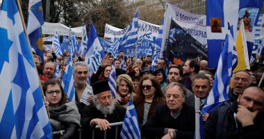 صور.. احتجاجات باليونان لمحاوله السلطة تسوية النزاع مع مقدونيا 