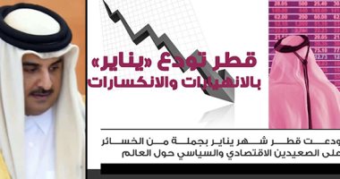 بالإنفوجراف.. قطر تودع شهر يناير بخسائر وانهيارات اقتصادية وسياسية 