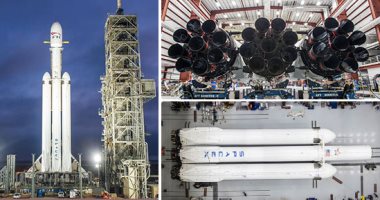 العالم يترقب إطلاق "Falcon Heavy".. سبيس إكس تستعد غدا لإطلاق صاروخها الأقوى.. قادر على حمل 6.3 طن للفضاء الخارجى.. سيارة تسلا "حمراء" أول ركابه.. وإيلون موسك: "انطلاق الصاروخ بعيدا عن منصة الإطلاق نجاحا كافيا"