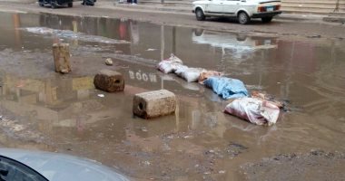 شكوى من استمرار غرق شارع الملكة بمياه الصرف الصحى فى فيصل