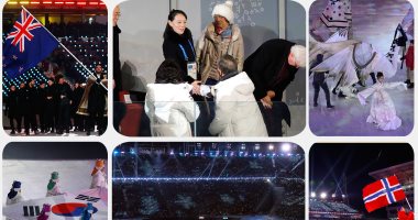 عروض فنية واستعراضية فى افتتاح أولمبياد "بيونج تشانج" بكوريا الجنوبية
