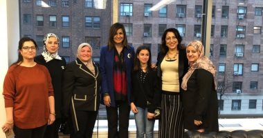 وزيرة الهجرة تزور الجمعية المصرية الإسلامية والمقر البابوى فى نيويورك