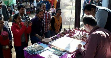 الفنون الشعبية والحرف التقليدية المصرية تجذب الجمهور فى مهرجان "سوراجوكوندا" بالهند
