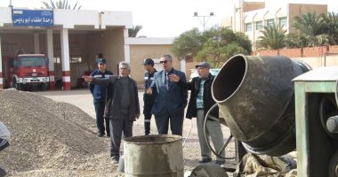 رئيس مدينة أبورديس يتفقد عملية خزان الحماية المدنية