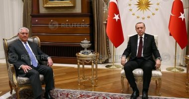 صور.. مسئولون أتراك: أردوغان أبلغ تيلرسون "بوضوح ما تريده" أنقرة"