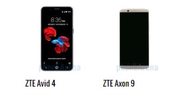 إيه الفرق.. أبرز الاختلافات بين هاتفى ZTE Avid 4  و ZTE Axon 9