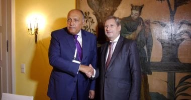 وزير الخارجية يلتقى مفوض الاتحاد الأوروبى لسياسة الجوار فى ميونخ