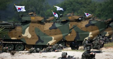 كوريا الجنوبية وأمريكا تشرعان فى تنفيذ تدريبات عسكرية مشتركة