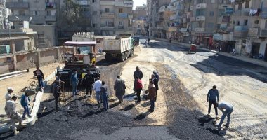 محافظ السويس يتفقد مراحل رصف وتطوير شارع أحمد عرابى
