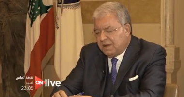 الليلة.. وزير الداخلية اللبنانى ضيف "نقطة تماس" مع يوسف الحسينى