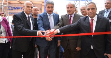 صور.. وزير الطيران المدنى يفتتح مبنى مصر للطيران للصيانة الجديد