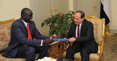 صور.. السيسى يتسلم رسالة من سلفا كير.. ويؤكد دعم مصر لاستقرار جنوب السودان