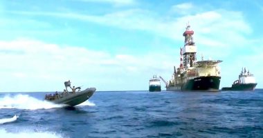 فيديو.. القوات البحرية تؤمن حقل ظهر والأهداف الحيوية فى عمق المياه المصرية