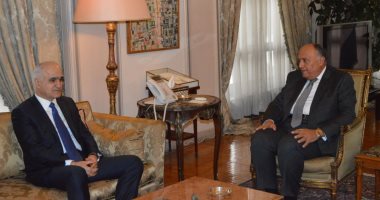 سامح شكرى يبحث مع وزير اقتصاد أذربيجان الفرص الاستثمارية الواعدة فى مصر