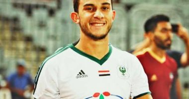أحمد أيمن منصور ينضم لتدريبات المصرى بعد تعافيه من إصابة الرباط الصليبى