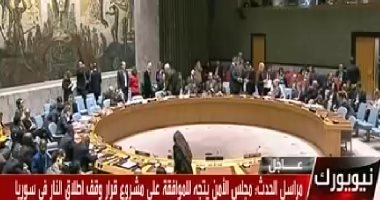 مجلس الأمن يصوت بالإجماع لصالح قرار الهدنة فى سوريا.. وروسيا تمتنع