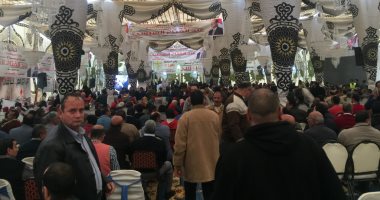 صور.. الآلاف يحتشدون باستاد طنطا فى مؤتمر لدعم وتأييد الرئيس السيسي
