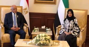 رئيس البرلمان يبحث مع رئيس المجلس الوطنى الإماراتى تعزيز التعاون.. صور